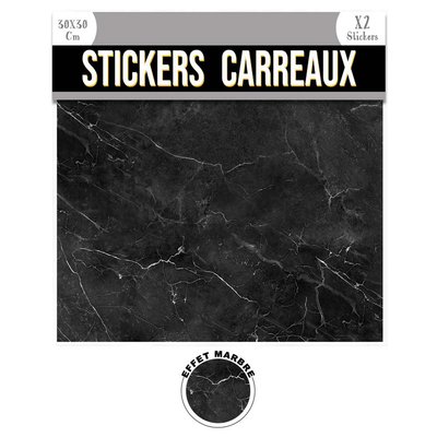 2 Stickers effet marbre TOILINUX