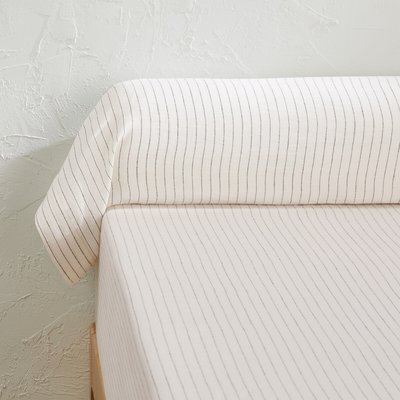 Linot Striped Washed Linen Bolster Case LA REDOUTE INTERIEURS
