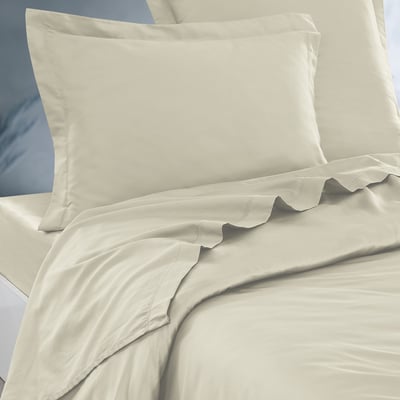Parure drap plat + 2 taies 50x70 cm SOFT PERCALE SENSEI MAISON
