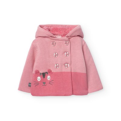 Veste tricotée avec capuche BOBOLI