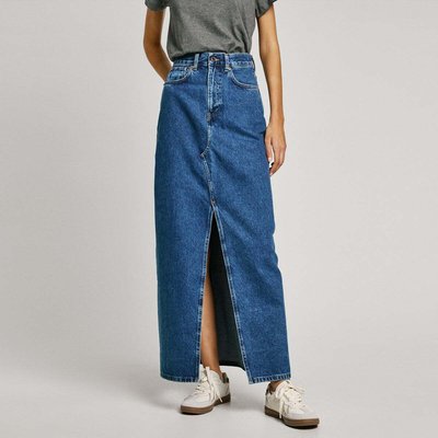 Jupe Longue Coupe Regular En Denim PEPE JEANS