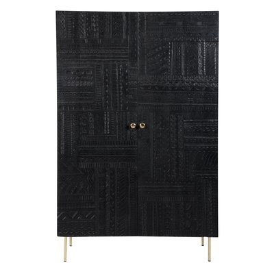 Armoire gravée en bois et métal - CHIMANE RENDEZ-VOUS DÉCO