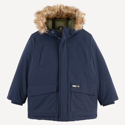 Parka chaude à capuche, bord imitation fourrure amovible LA REDOUTE COLLECTIONS