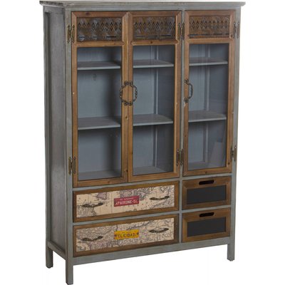 Vitrine en bois de sapin, pratique RECOLLECTION