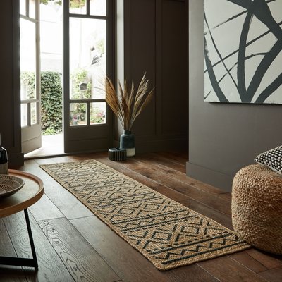 Tapis en jute de couloir LUIS FLAIR RUGS