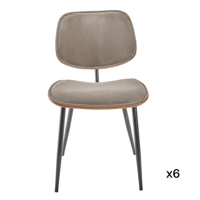 Lot de 6 chaises en velours Olympia SIGNATURE