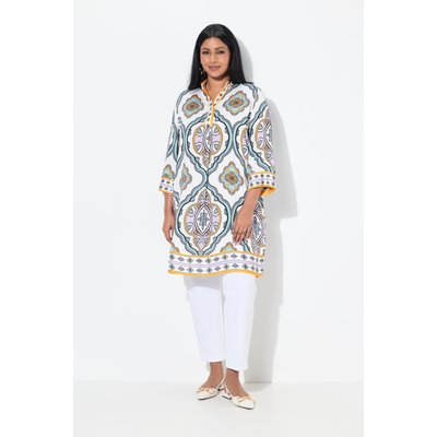 Tunique en satin, motif fantaisie ULLA POPKEN