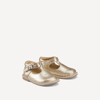 Salomés en cuir doré LA REDOUTE COLLECTIONS