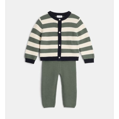 Ensemble droit tennessy en maille de coton et laine CADET ROUSSELLE