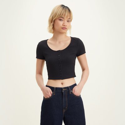 T-shirt cropped con scollo a barchetta LEVI'S