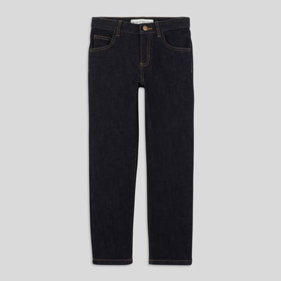 Pantalon en jean droit contenant du coton BIO MONOPRIX