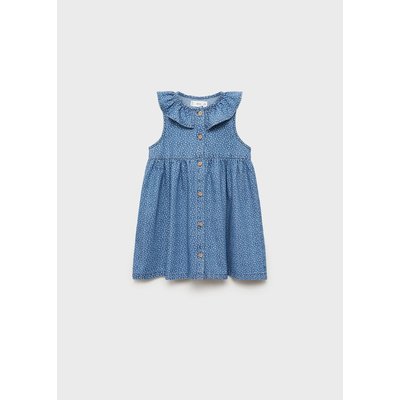 Robe jean col Claudine MANGO BABY