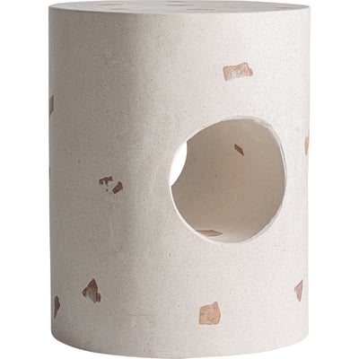 Table d'appoint cylindrique en terrazzo RECOLLECTION