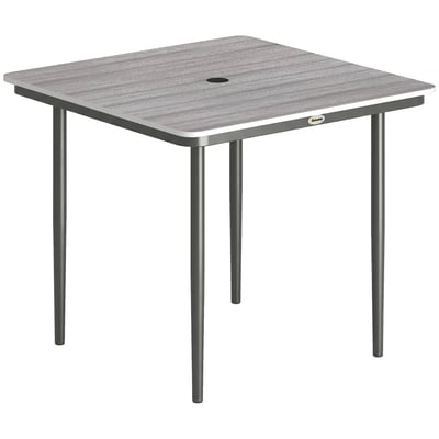Table de jardin Métal Gris Clair OUTSUNNY