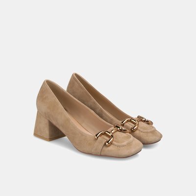 Escarpins en cuir avec étriers en bout ALMA EN PENA