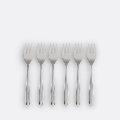 Lot de 6 fourchettes à gateaux, inox Ebano LA REDOUTE INTERIEURS