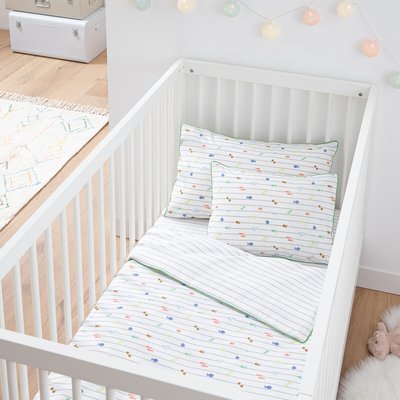 Elliot Baby Duvet Cover in Cotton Percale LA REDOUTE INTERIEURS