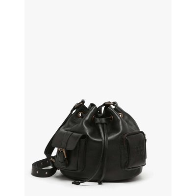 Sac bandoulière Cargo cuir BASILIC PEPPER