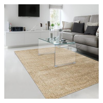 Tapis longs poils shaggy tissé motif uni SILCHOU UN AMOUR DE TAPIS