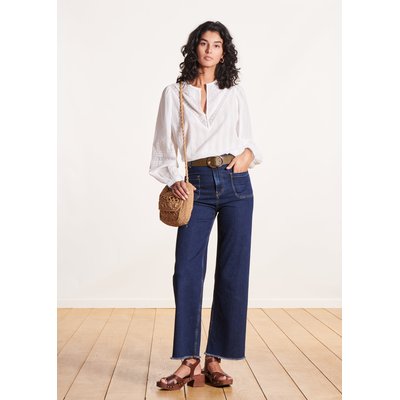 Jean flare en coton LA FEE MARABOUTEE