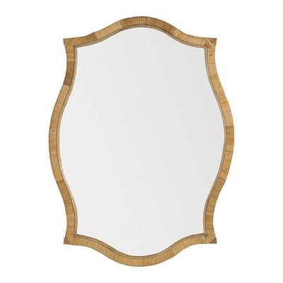 Miroir rotin 91x3x121 BLANC D’IVOIRE