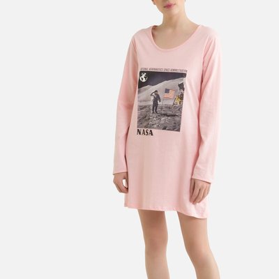 Nasa Printed Cotton Nightshirt NASA