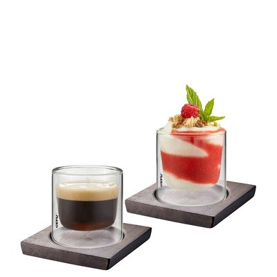 Lot de 2 petits sous-verres MIRA GEFU