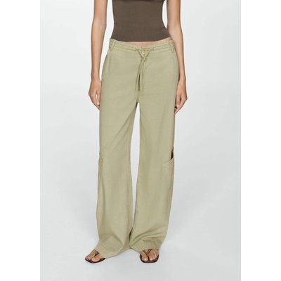 Pantalon Lyocell cordon de serrage MANGO
