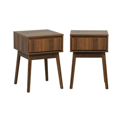 Table de chevet décor bois 1 tiroir (lot de 2) LINEAR SWEEEK
