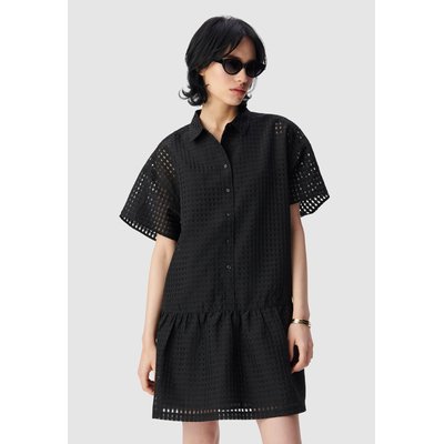 Robe motif carreaux ajourés IKKS