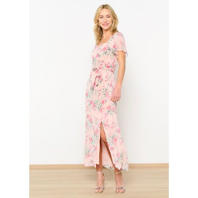 Robe longue à fleurs avec fil textile LOLALIZA