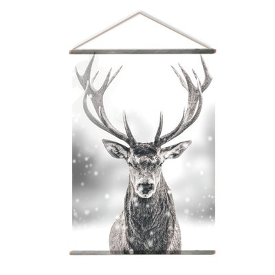 Toile murale imprimée cerf style arty HOME MAISON