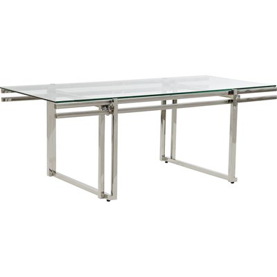 Table basse verre et inox, Chic RECOLLECTION
