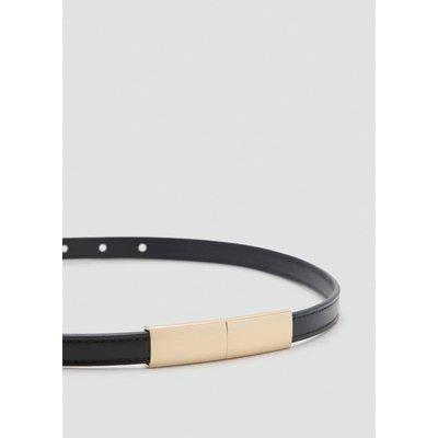 Ceinture fine détail métallique MANGO