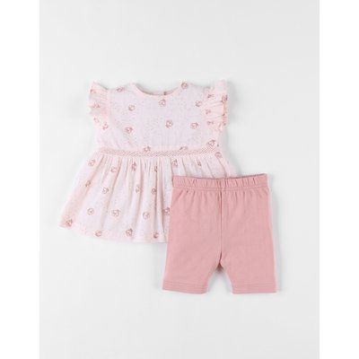 Set cérémonie robe + legging, clair/blush NOUKIE'S