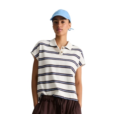 Polo rayé large en single jersey lourd MARC O’POLO DENIM