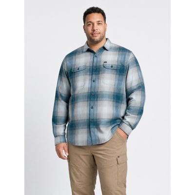 Chemise grande taille à carreaux et motif chevrons steelmark PETROL INDUSTRIES