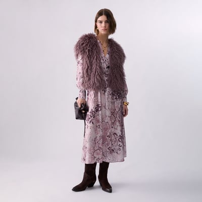 Robe midi en twill imprimé LIU JO