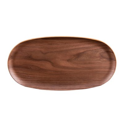 Plateau ovale brun 35x18 cm TABLE PASSION