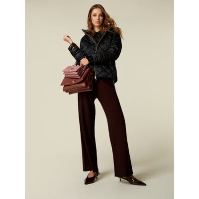 Pantalon palazzo avec strass OLTRE