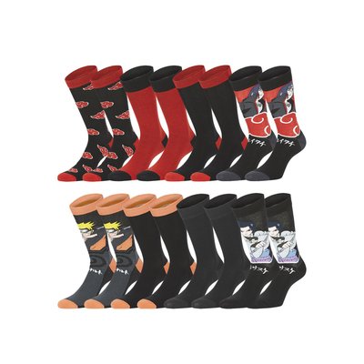 Lot de 8 Chaussette Naruto Shippuden coton FREEGUN