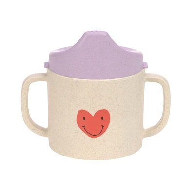 Tasse d´apprentissage PP/Cellulose Happy Rascals Cœur lavande LASSIG