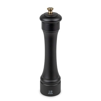 Moulin à sel manuel en bois, noir mat, 22cm Hostellerie PEUGEOT