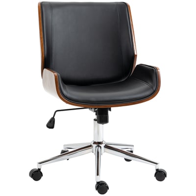 Chaise de bureau Revêtement synthétique PU HOMCOM