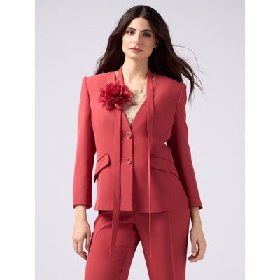 Veste structurée réalisée en tissu fluide OLTRE