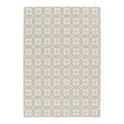 Tapis intérieur/extérieur vintage crème beige vert ANGIE SWEEEK