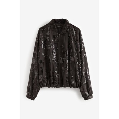 Blouson aviateur à sequins et fleurs NEXT