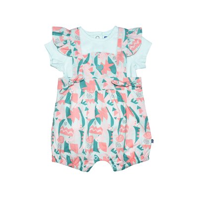 Tshirt salopette luce voile court naissance SUCRE D'ORGE