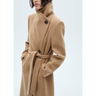 Manteau laine Manteco ceinture MANGO