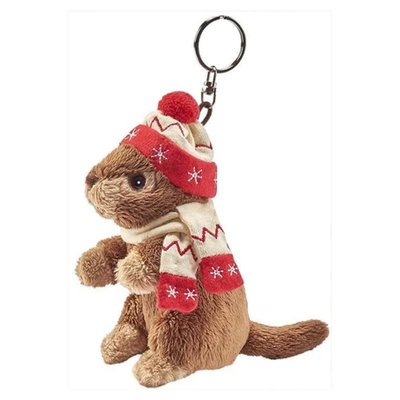Peluche Marmotte porte cle 10cm ANIMA